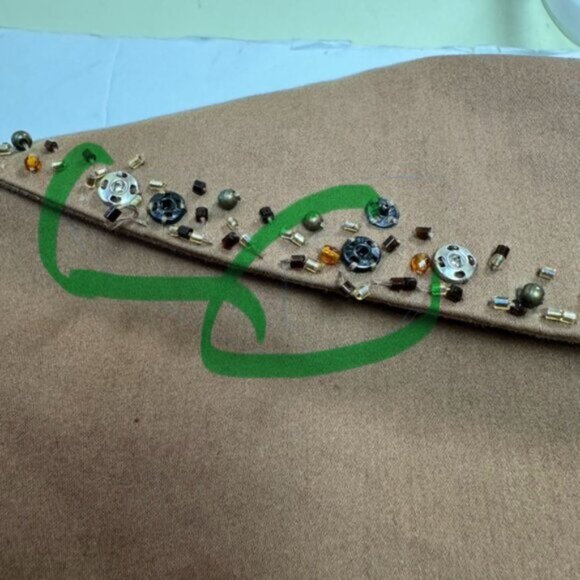 Moschino Vintage Beaded Cotton Peplum Blazer Jacket Cheap &Chic Ruffles Flare 10 - Picture 15 of 16